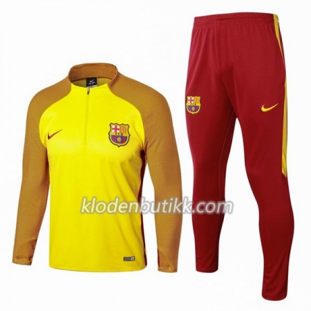 FC Barcelona Trenings Collegegenser Set 2017-18 Gul Oransje
